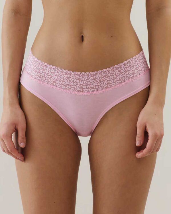 LEOWAISTIZ-SHORTY:Pink shorties with lace