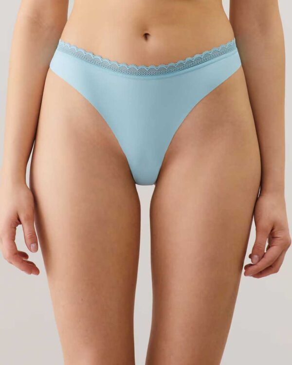 NEW BARAKAKIZ-TANGA - Microfibre and lace thong