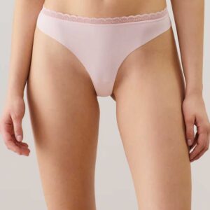 NEW BARAKAKIZ-TANGA:Microfibre and lace thong