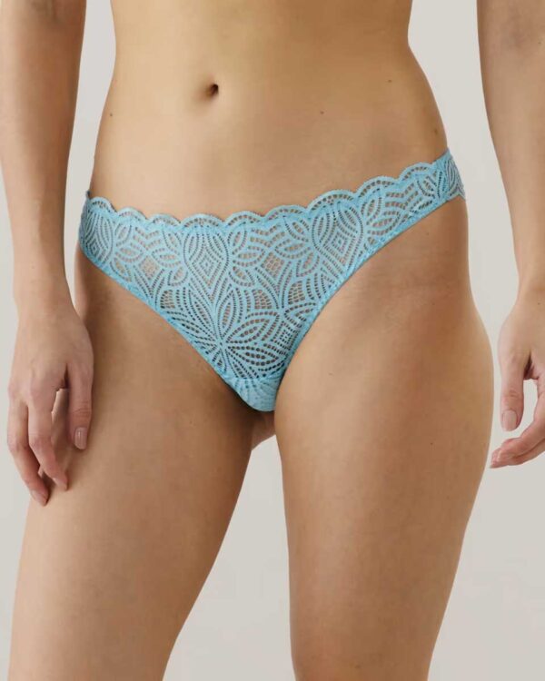 DAILIZ-TANGA : Floral lace tanga briefs