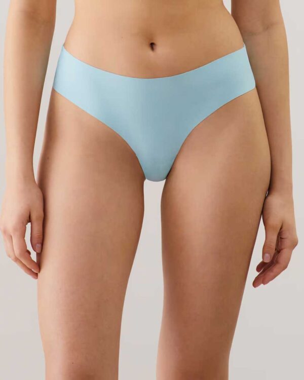 DAILIZ-CHEEKY : Microfibre and lace cheeky brief