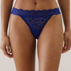 SORBETIZ-STRING : Lace thong - blue