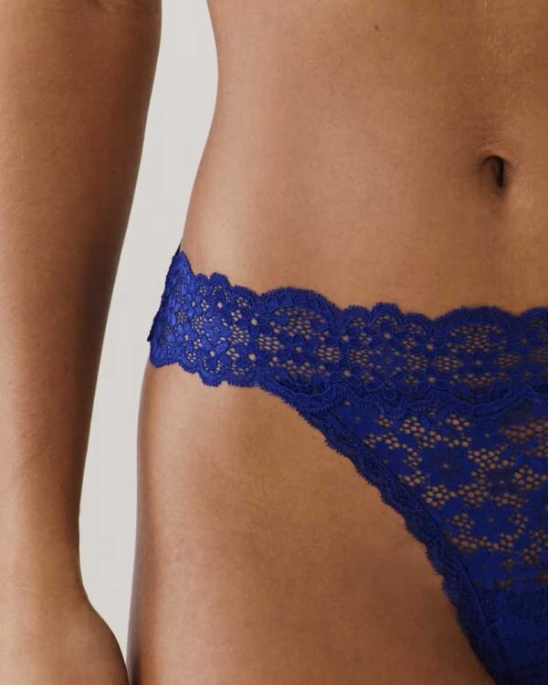 SORBETIZ-STRING : Lace thong - blue - Image 3