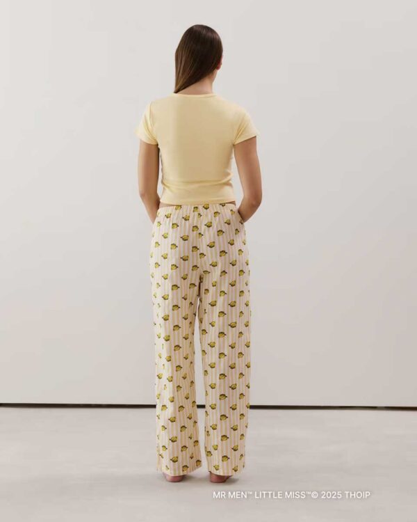 BABYCHIPIZ-PANT DROIT : Madame Chill straight-leg trousers in yellow cotton - Image 2