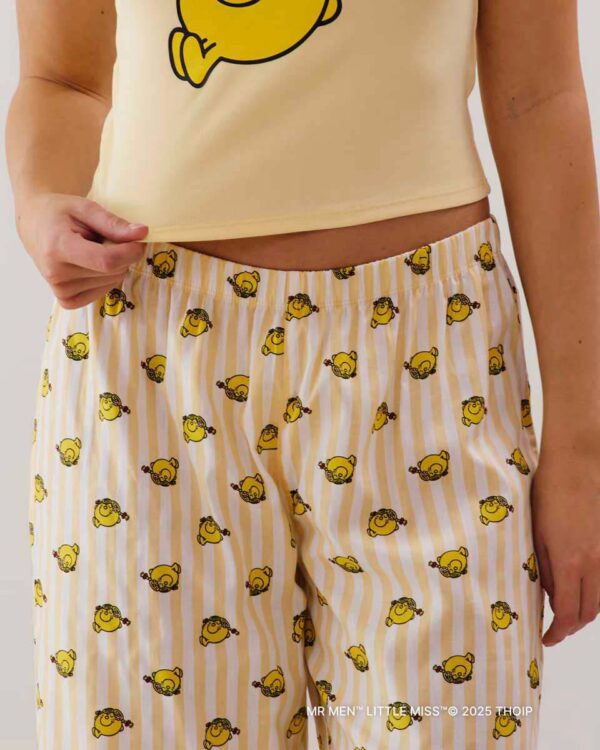 BABYCHIPIZ-PANT DROIT : Madame Chill straight-leg trousers in yellow cotton - Image 3