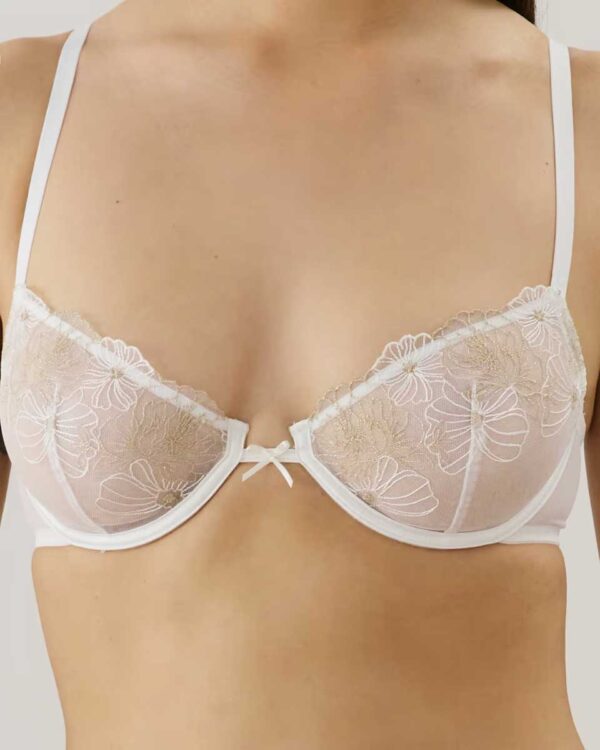 LOVECRUSHIZ LUREXIZ-CORBEILLE:Balconette bra with embroidery - Image 4
