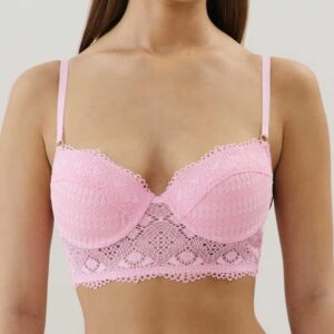 DESERTIZ-BUSTIER PUSH:Lace push-up bustier
