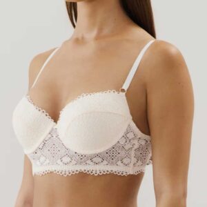 DESERTIZ-BUSTIER PUSH:Lace push-up bustier