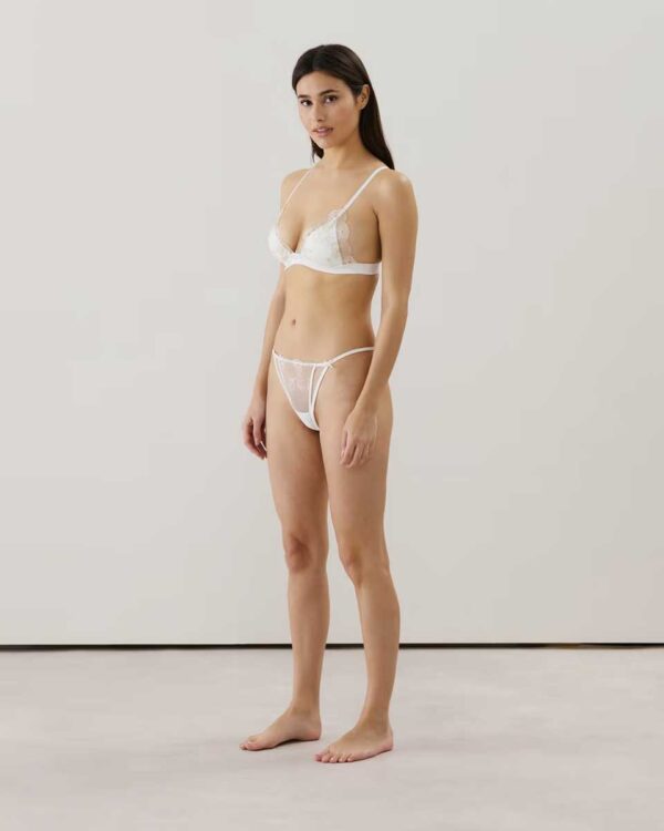 LOVECRUSHIZ LUREXIZ-TRIANGLE PUSH : Triangle bra with embroidery - Image 2