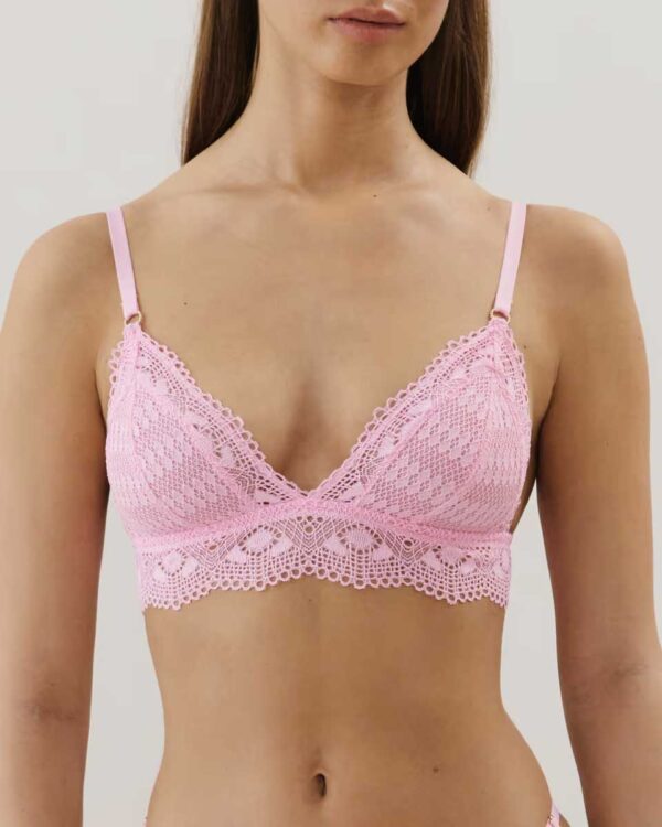 DESERTIZ-TRIANGLE SA PAD : Lace triangle bra - Image 2