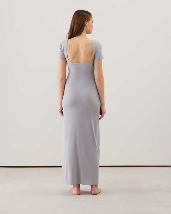 NEWEMYIZ-DRESS:Long jersey dress - Image 2