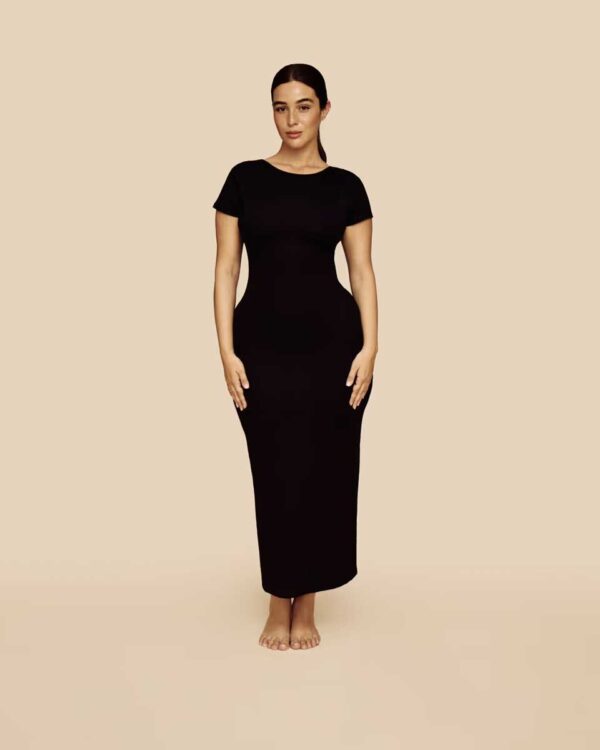 NEWEMYIZ-DRESS:Long jersey dress