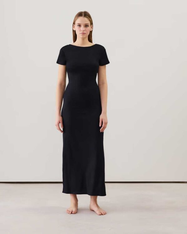 NEWEMYIZ-DRESS:Long jersey dress - Image 2
