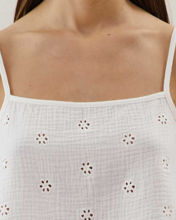 COBRODIZ-TOP:Cotton top with embroidery - Image 4