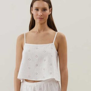COBRODIZ-TOP:Cotton top with embroidery