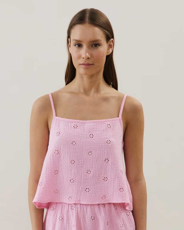 COBRODIZ-TOP:Cotton top with embroidery