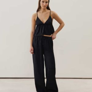 MINISATINIZ-PANT LARGE : Satin trousers