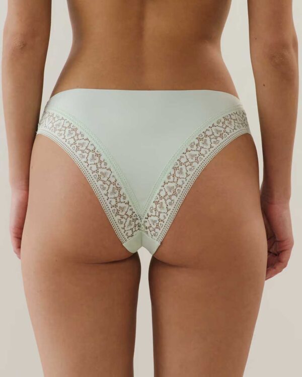 NEW GUEPARIZ-SLIP:Microfibre and lace brief - Image 2