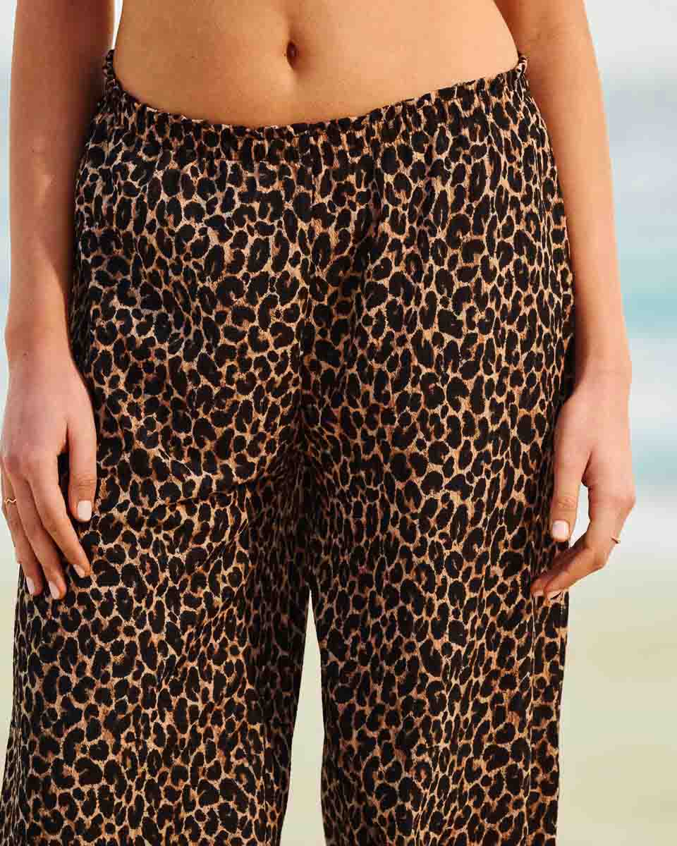 NEWJORELIZ-PANT:Wide-leg leopard trousers - UNDIZ - Beachwear - Cover Up
