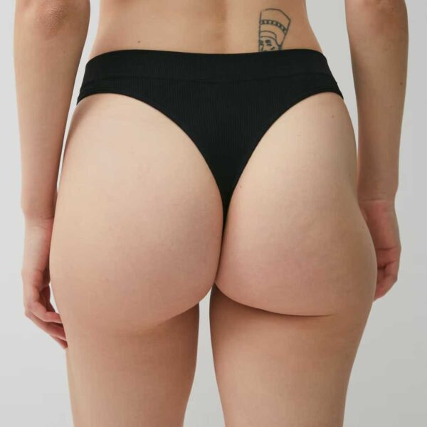 RIBSEAMSTIZ-STRING - high-waisted ribbed thong - Image 2