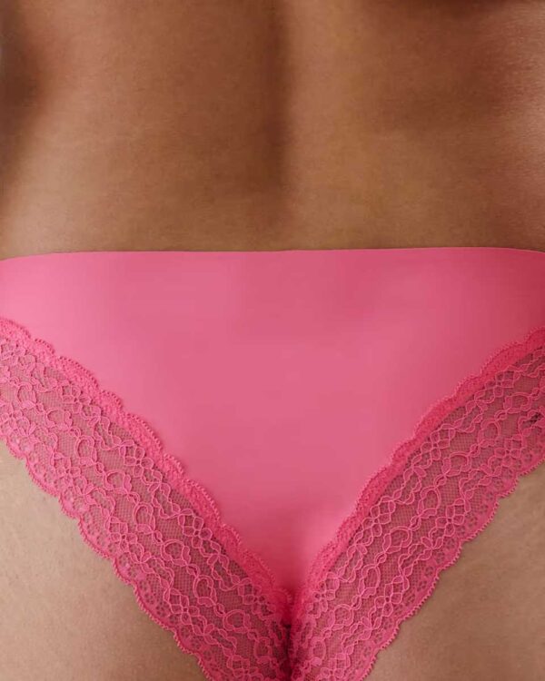 NEW SHOMIZ-SLIP:Microfibre and lace cheeky brief - Image 3
