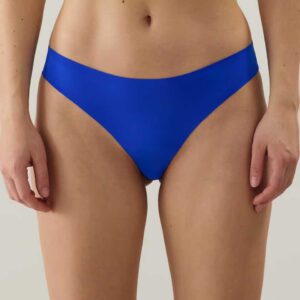 CLEMATIZ-SLIP:Microfibre and lace thong