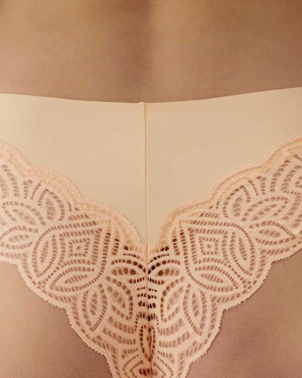 DAILIZ-CHEEKY:Microfibre and lace cheeky brief - Image 3