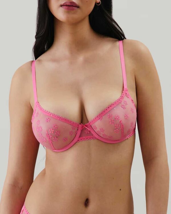 CANDICIZ-CORBEILLE - Lace balconette bra