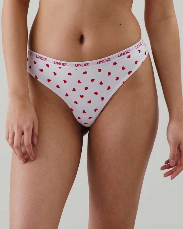 BIGELATIZ HEARTIZ-STRING - Heart-patterned cotton thong