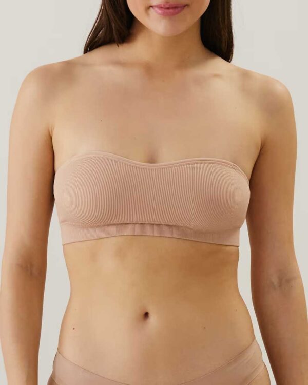 TULIPANIZ-BANDEAU PAD BRETELLES:Seamless bandeau bra