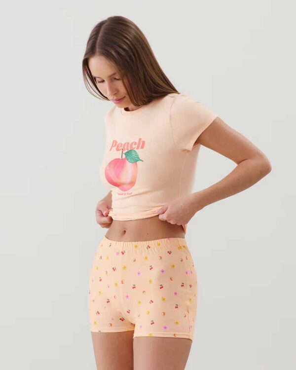 NEWJUTIZ-TOP:Patterned jersey T-shirt - Image 2