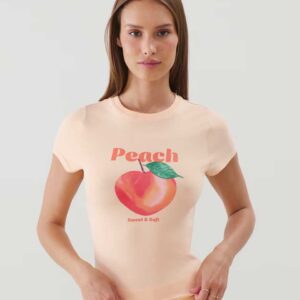 NEWJUTIZ-TOP:Patterned jersey T-shirt