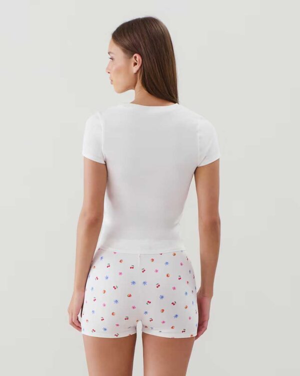 NEWJUTIZ-TOP:Patterned jersey T-shirt - Image 3