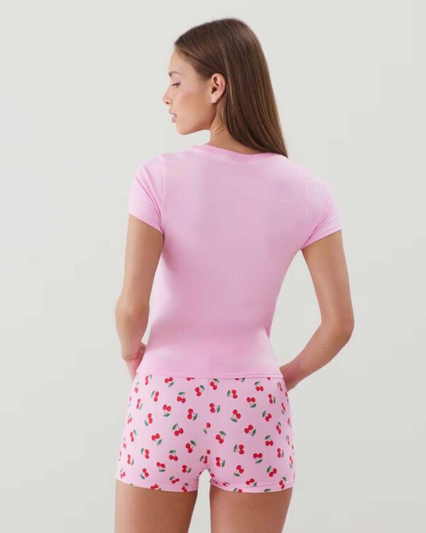 NEWJUTIZ-TOP:Patterned jersey T-shirt - Image 3