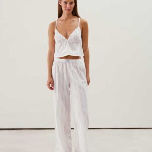 PLUMETIZ-PANT:Straight cotton trousers