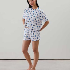 BLUESTITCHIZ-SET:Stitch T-shirt and Shorts Set