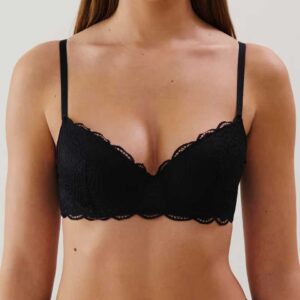 DAILIZ-AMPLI LACE:Lace bra with slim cups