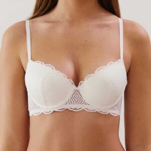 DAILIZ-AMPLI LACE:Lace bra with slim cups