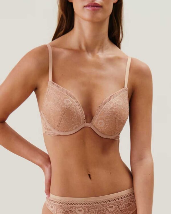 NEW REVOLTIZ-PUSH PLUNGE - Lace push-up bra