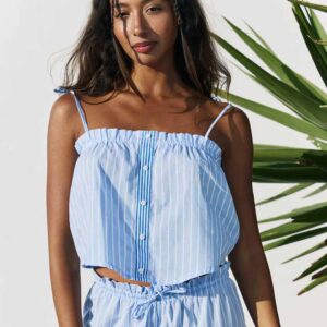 SEASTRIPIZ-TOP - Striped cotton top